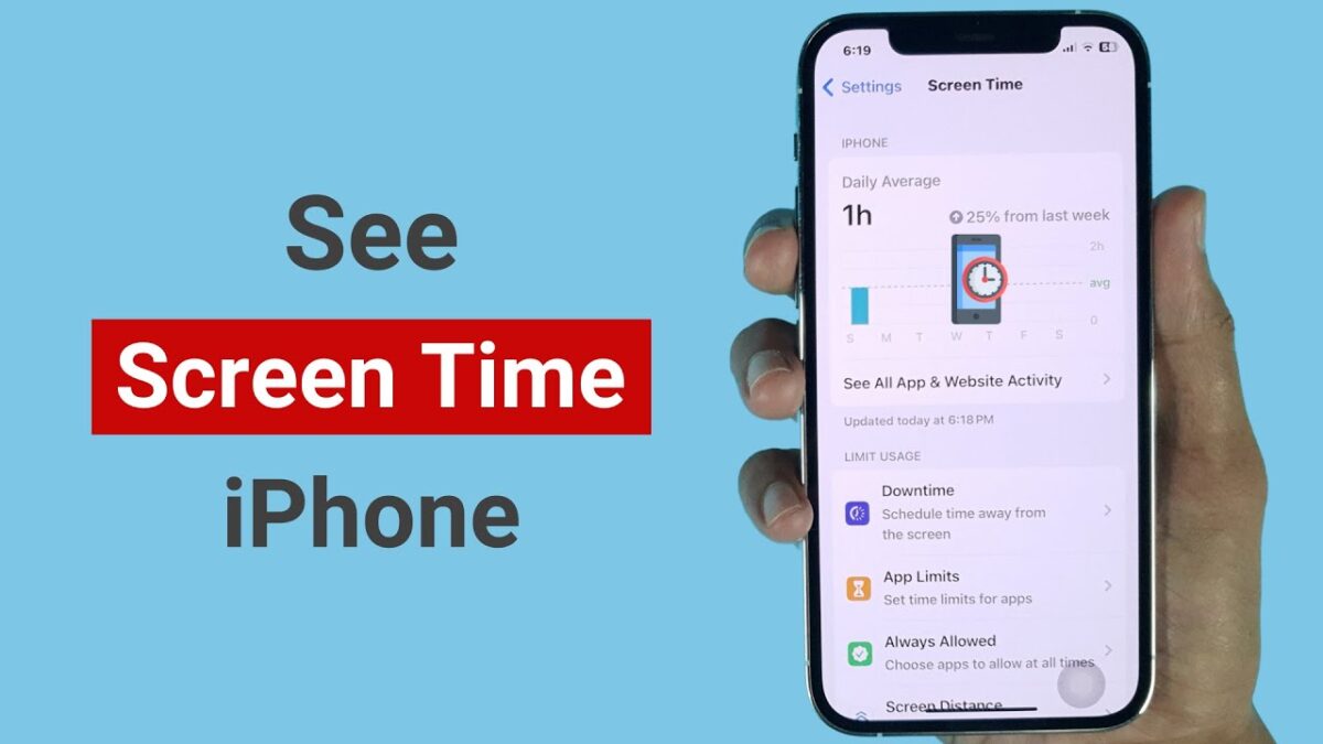 how to see screen time on iphone